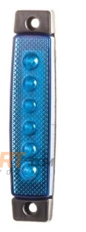 PARMAK LAMBA 6 LEDLİ MAVİ 12V 24V